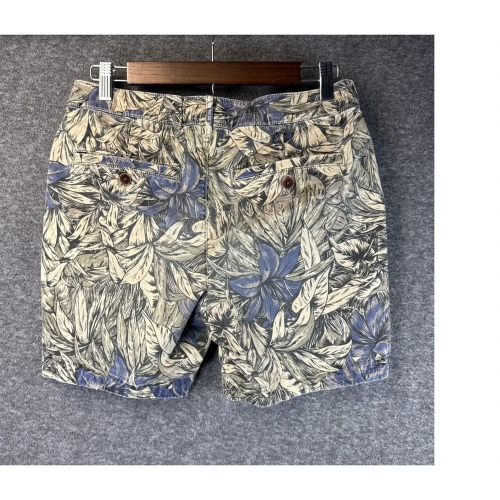 Abercrombie & Fitch Tropical Floral Chino Shorts Mens Size 28 Stretch 6 Inseam
